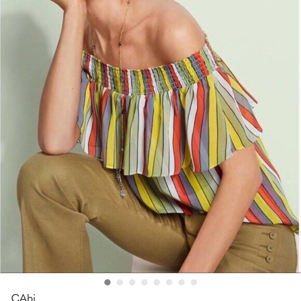 Cabi circus top off the shoulder, size large